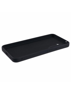 Samsung A56 Silicone Protective Case – Black (Soft Inside)