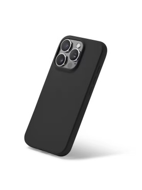 iPhone 16 Pro Max Silikondeksel – Svart (Myk Innside)