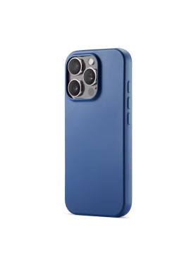 iPhone 16 Pro Max Silicone Protective Case – Dark Blue (Soft Inside)