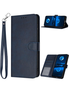 Flip Case with Card Holder & Stand for iPhone 16 Pro Max – Dark Blue