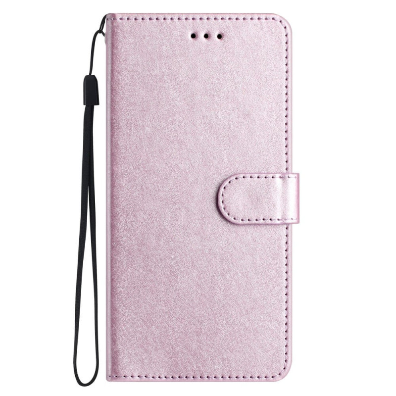 Flipdeksel med Kortholder og Stativ for iPhone 16 Pro Max – Roségull