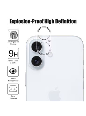 iPhone 16 Plus Camera Lens Protector – 9H Tempered Glass