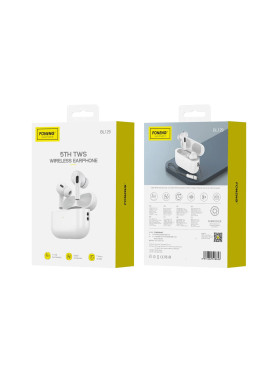 FONENG BL129 Wireless Earphones – 5th Gen TWS, White
